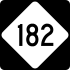 NC Highway 182 marker