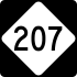 NC Highway 207 marker