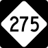 NC Highway 275 marker