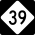 NC Highway 39 marker