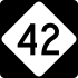 NC Highway 42 marker