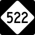 NC Highway 522 marker