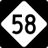 NC Highway 58 marker