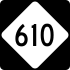 NC Highway 610 marker