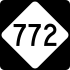 NC Highway 772 marker