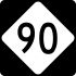 NC Highway 90 marker