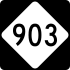 NC Highway 903 marker