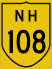 National Highway 108 marker