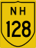 National Highway 128 marker