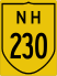 National Highway 230 marker