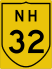 National Highway 32 marker