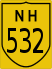 National Highway 532 marker