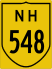 National Highway 548 marker