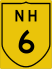 National Highway 6 marker