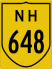 National Highway 648 marker