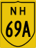 National Highway 69A marker