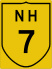 National Highway 7 marker