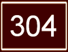 Route 304 shield