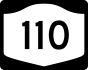 NYS Route 110 marker