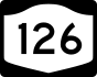 NYS Route 126 marker