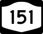 NYS Route 151 marker