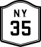 NYS Route 35 marker