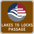 Lakes to Locks Passage route marker