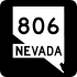 State Route 806 marker