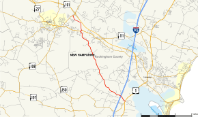 Map of New Hampshire Route 88