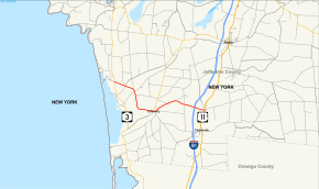 Map of New York State Route 193