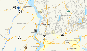 Map of New York State Route 403