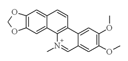 Chemical structure of nitidine