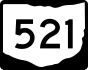 State Route 521 marker