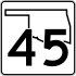 State Highway 45 marker