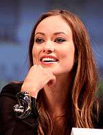 Olivia Wilde in a press conference.