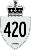 Highway 420 shield