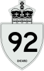Highway 92 shield