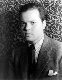 Black-and-white portrait of Orson Welles by photographer Carl Van Vechten in 1937.
