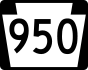 PA Route 950 marker