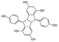 Chemical structure of pallidol