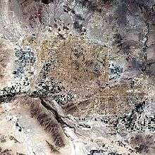 A photo taken from space of the Phoenix Area