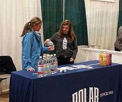 The Polar Beverages booth at the Blackstone Valley Chamber of Commerce's Home and Business Expo.