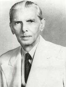 A view of Jinnah's face late in life