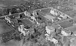 Aerial photo of Queen's University, 1919