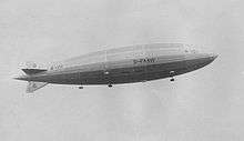 R101 airship in flight