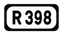 R398 road shield}}
