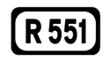 R551 road shield}}