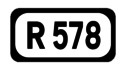 R578 road shield}}