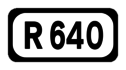 R640 road shield}}