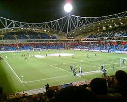 Bolton Wanderer's Reebok Stadium during an evening match in 2006
